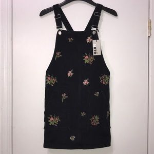 Topshop Denim Overall Dress